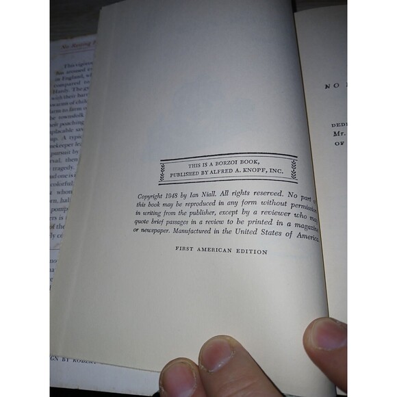 No Resting Place Hardcover Book By Ian Niall 1948 1st Edition Dust Jacket Vtg - Picture 3 of 16